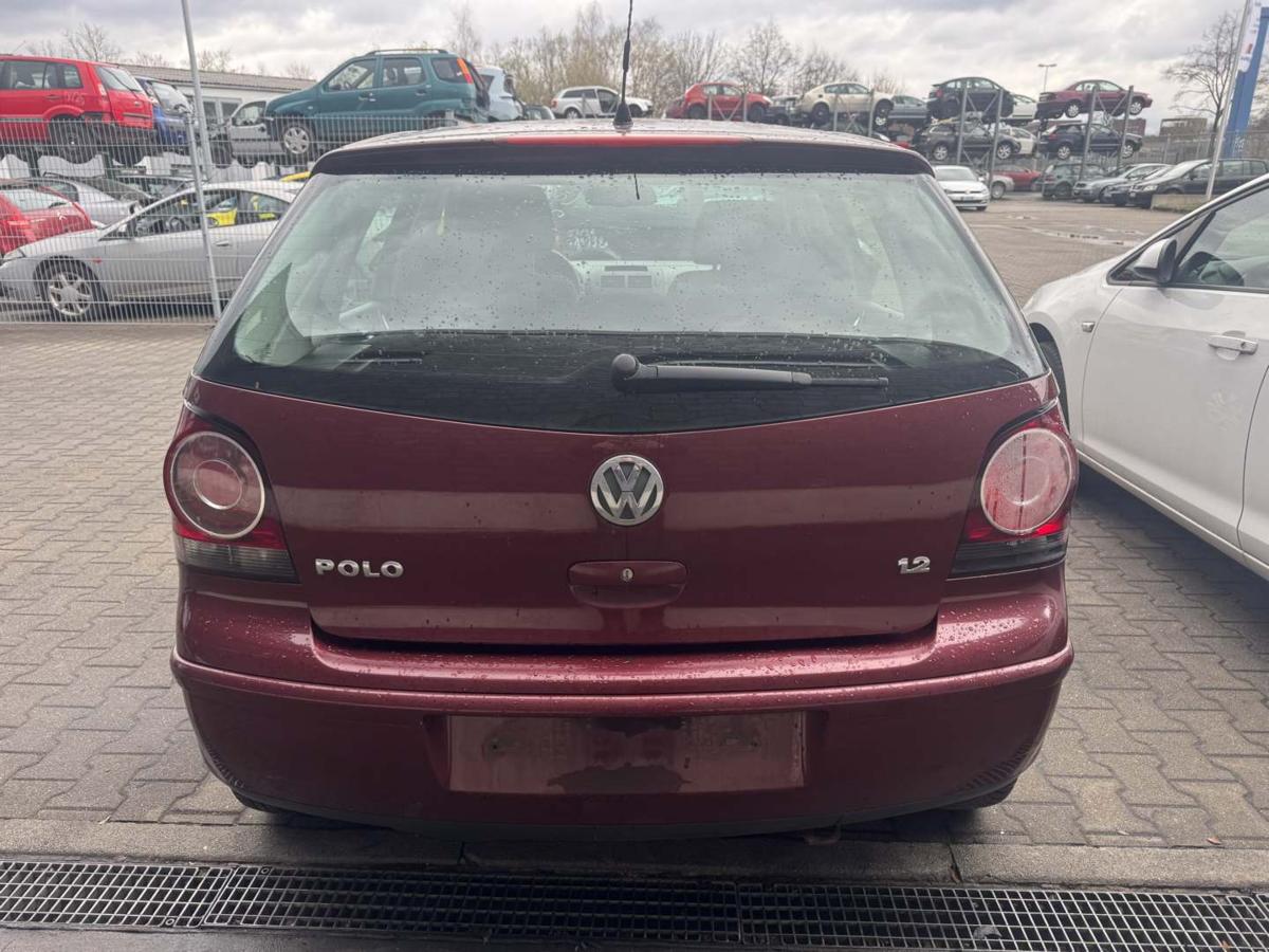 VW Polo 9N3 original Sto&szlig;stange Stossf&auml;nger hinten LC3R Winterred Bj.2005